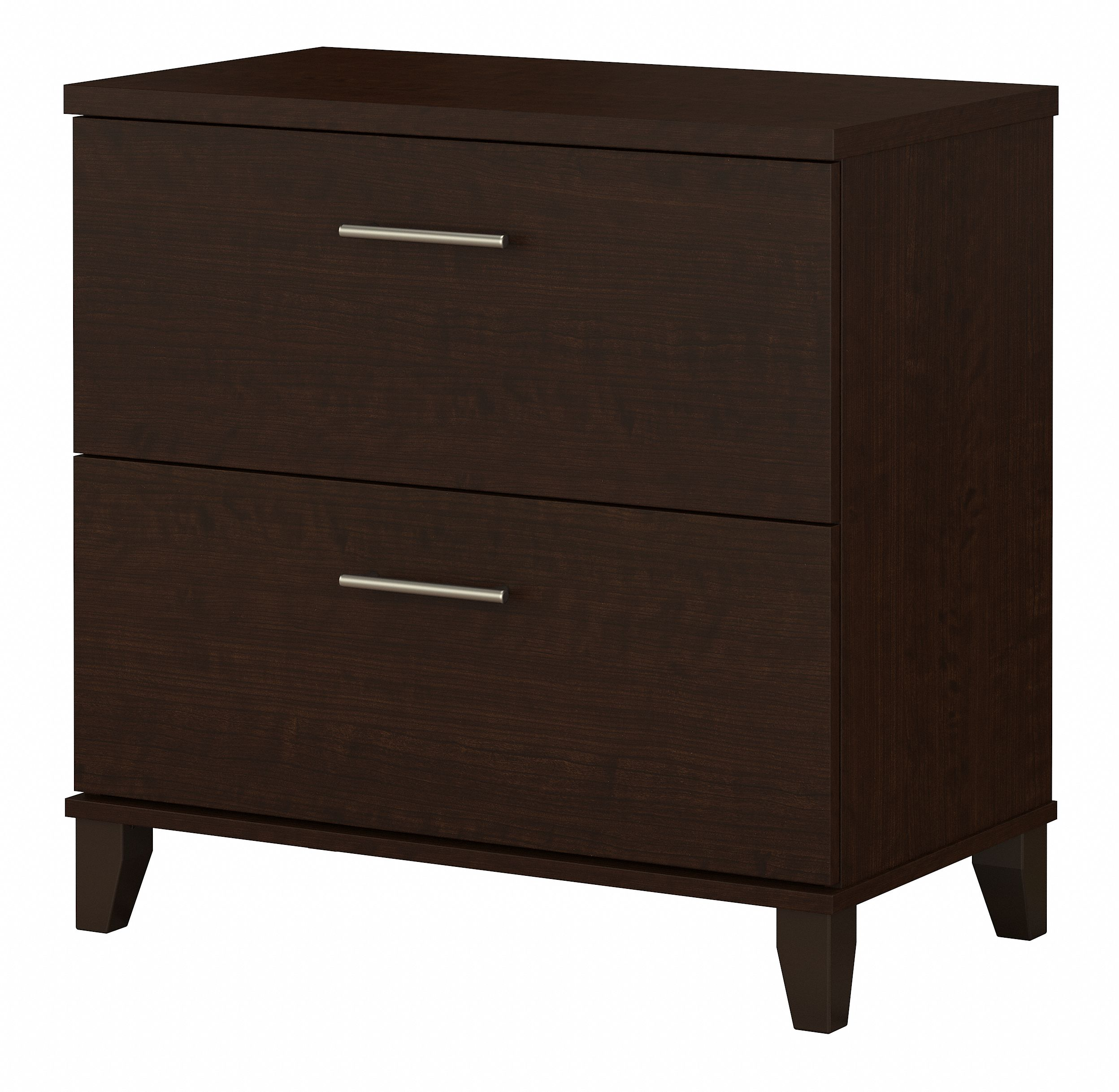 Bush Furniture Somerset 2 Drawer Lateral File Cabinet | Mocha Cherry/White_0