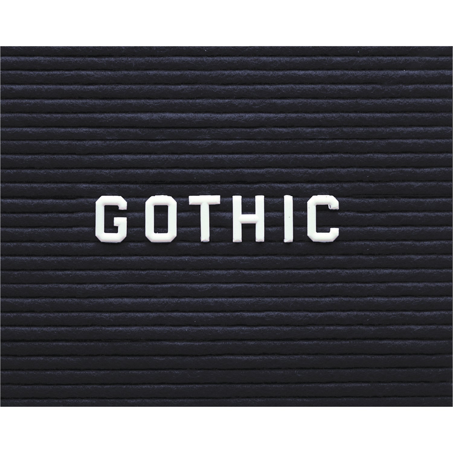 Ghent Letter Board Letters and Numbers, Gothic Font, 3/4", White_0