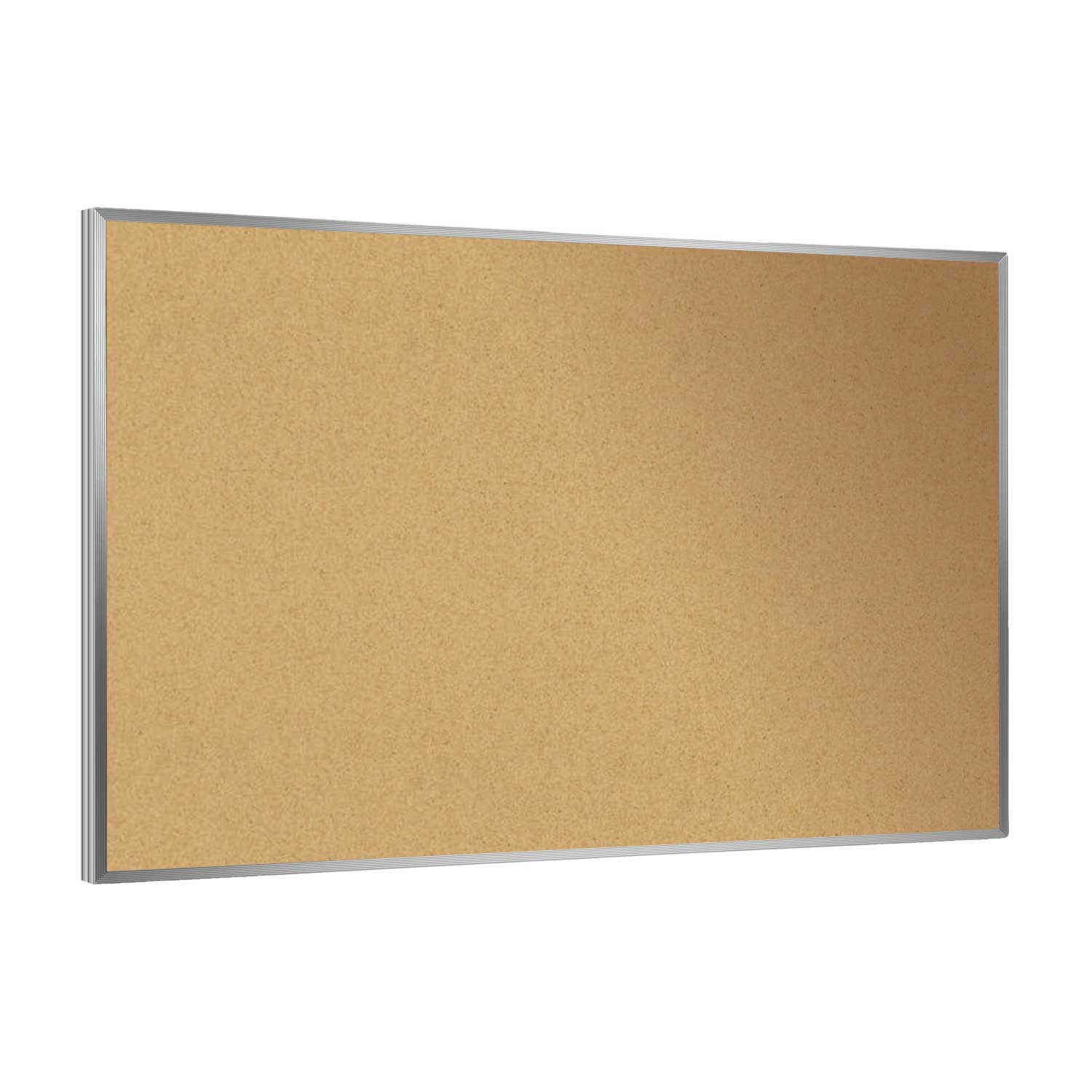 Ghent Natural Cork Bulletin Board w/ Aluminum Frame, 2'H x 3'W_0