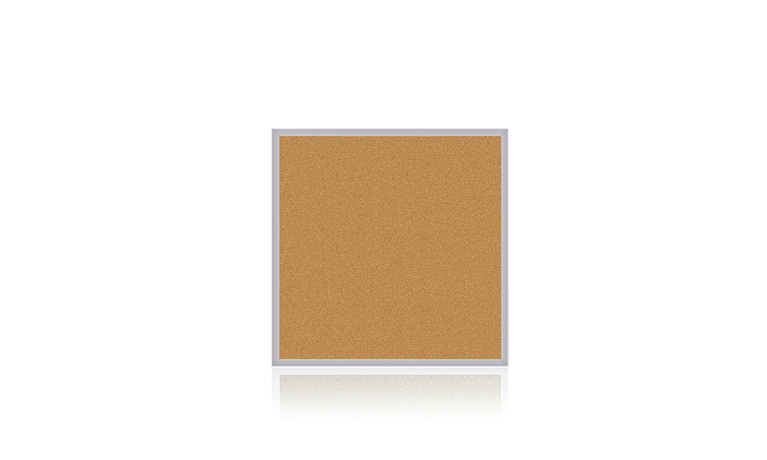 Ghent Natural Cork Bulletin Board w/ Aluminum Frame, 4'H x 4'W_0