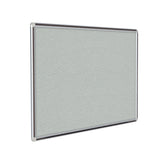 Ghent Vinyl Bulletin Board w/ DecoAurora Aluminum Frame, 4'H x 6'W, Black_1