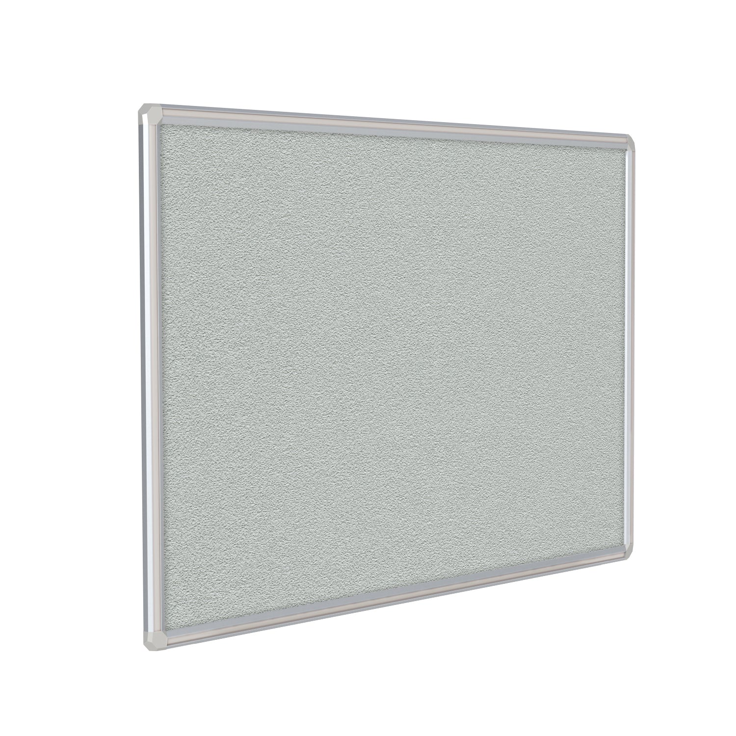 Ghent Vinyl Bulletin Board w/ DecoAurora Aluminum Frame, 3'H x 4'W, Gray_1