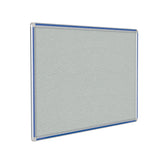 Ghent Vinyl Bulletin Board w/ DecoAurora Aluminum Frame, 4'H x 6'W, Royal Blue_1