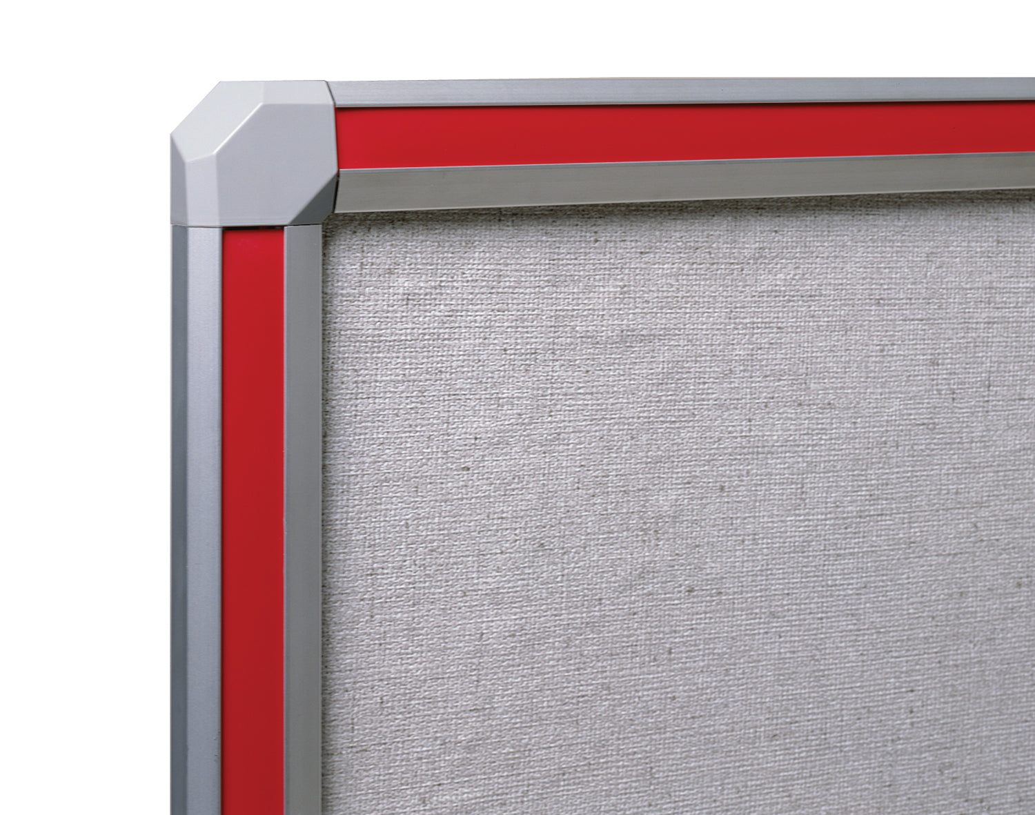 Ghent Vinyl Bulletin Board w/ DecoAurora Aluminum Frame, 3'H x 4'W, Red_2