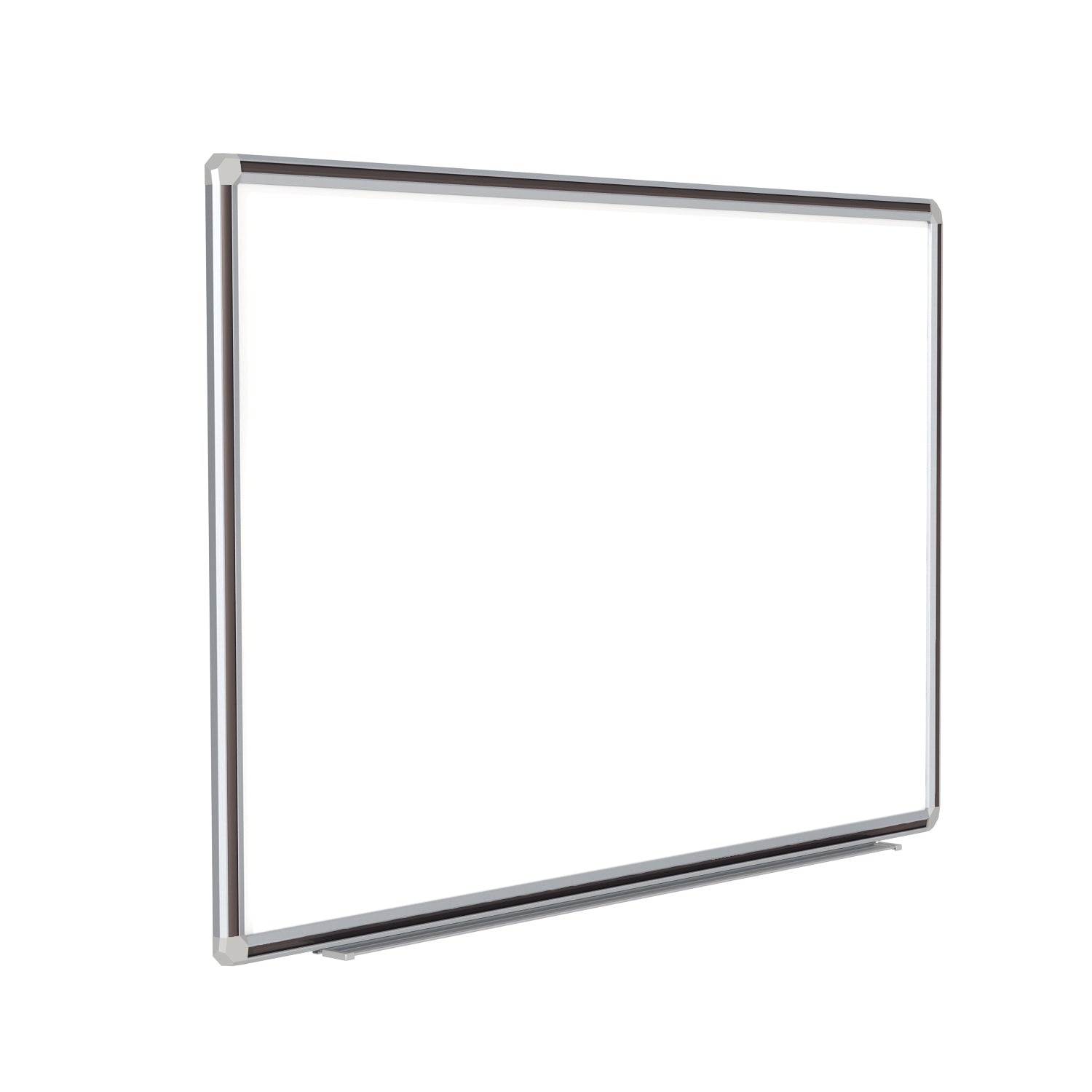 Ghent Porcelain Whiteboard, Magnetic w/ DecoAurora Aluminum Frame, 3'H x 4'W, Black_1