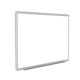 Ghent Porcelain Whiteboard, Magnetic w/ DecoAurora Aluminum Frame, 4'H x 10'W, Gray_1