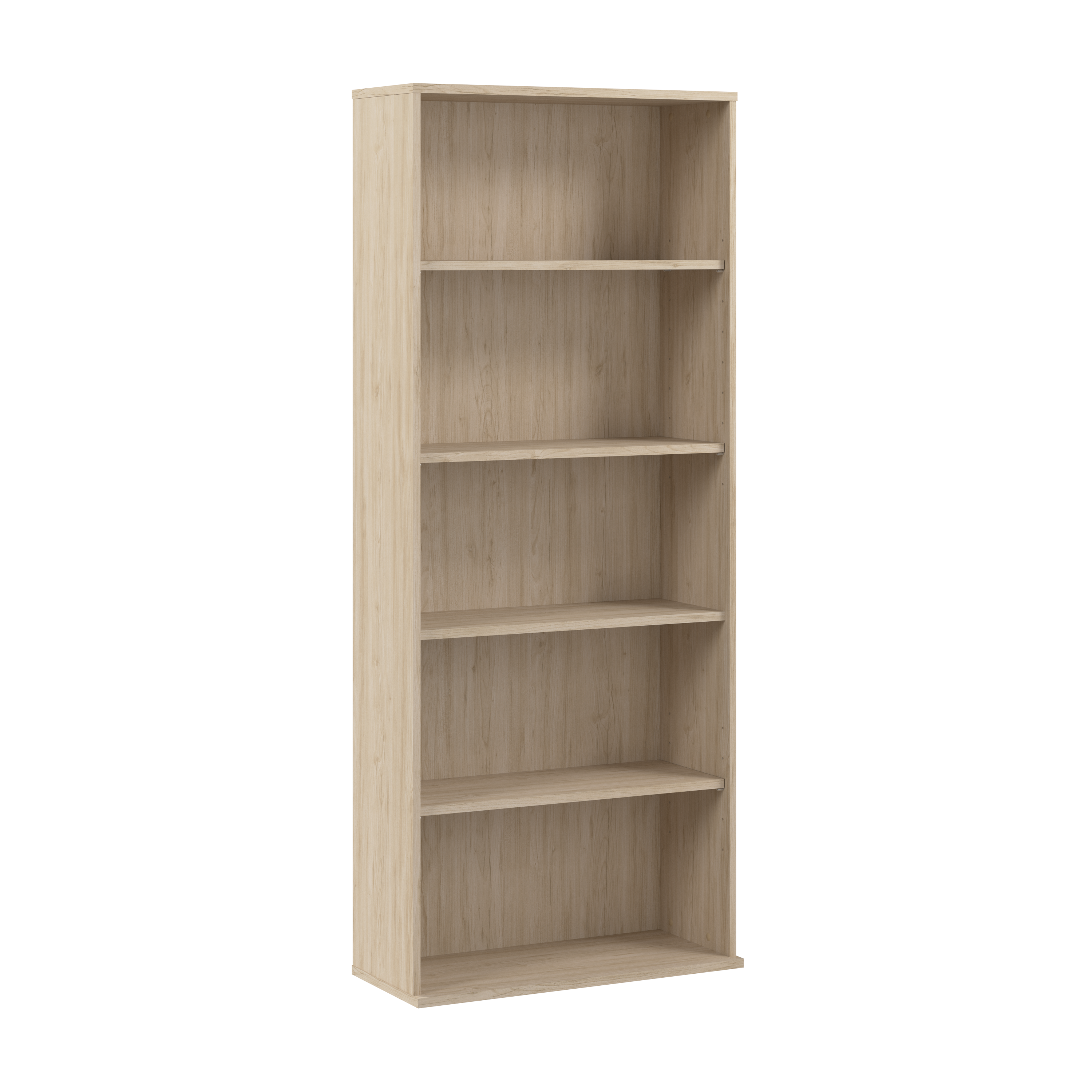 Bush Business Furniture Hustle Tall 5 Shelf Bookcase | Natural Elm_0