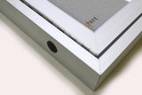 Ghent 3 Door Enclosed Vinyl Bulletin Board w/ Satin Aluminum Frame, 4'H x 8'W, Silver_2