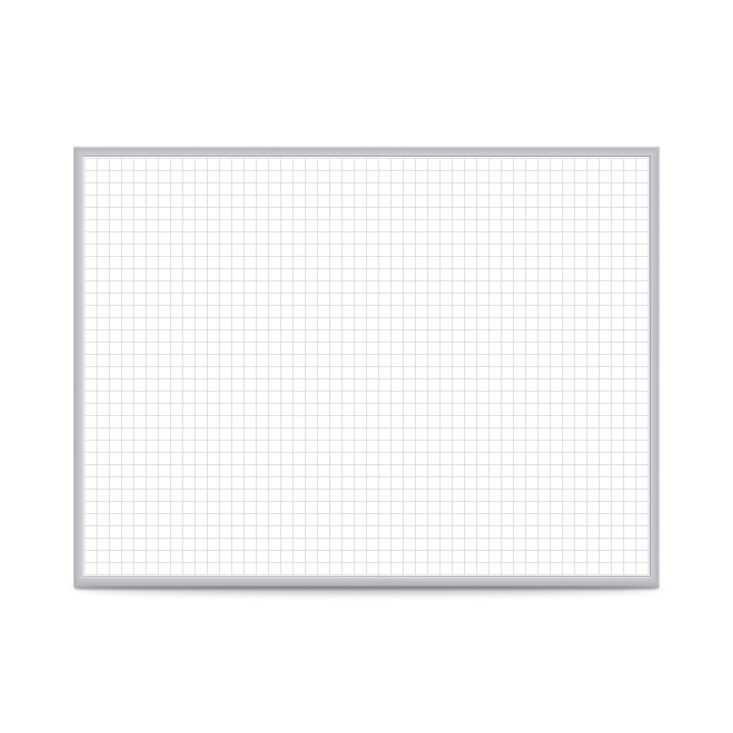 Ghent 1"x1" Grid Whiteboard, Non-magnetic, 2'H x 3'W_0