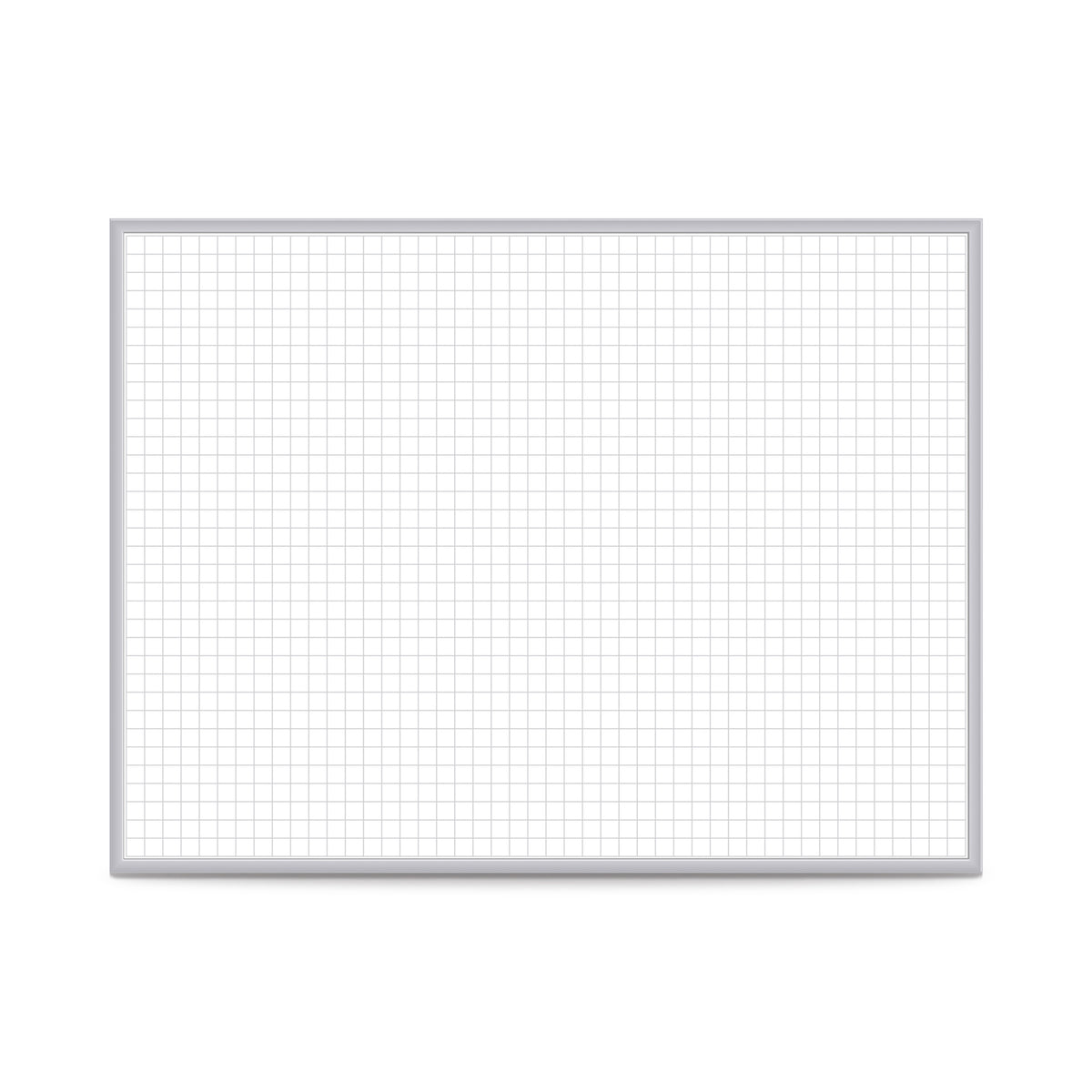 Ghent 1"x1" Grid Whiteboard, Magnetic, 4'H x 6'W_0