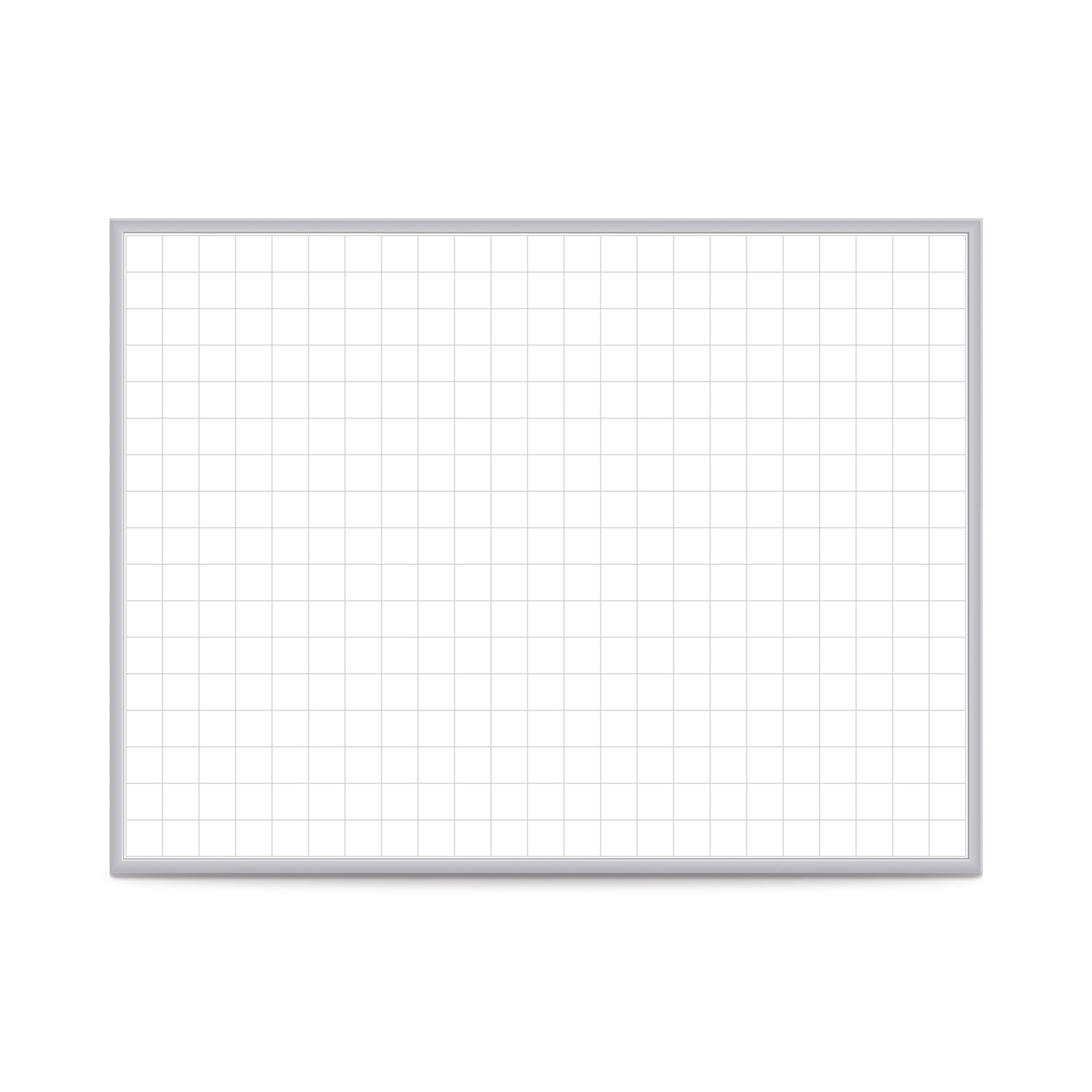 Ghent 2"x2" Grid Whiteboard, Non-magnetic, 2'H x 3'W_0