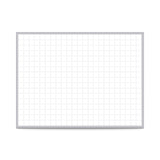 Ghent 2"x2" Grid Whiteboard, Magnetic, 2'H x 3'W_0