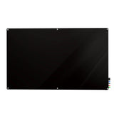 Ghent Harmony Glassboard w/ Standoffs, Magnetic, Radius Corners, 4'H x 8'W, Black_0