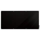 Ghent Harmony Glassboard w/ Standoffs, Magnetic, Radius Corners, 4'H x 10'W, Black_0