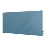 Ghent Harmony Glassboard w/ Standoffs, Non-magnetic, Radius Corners, 4'H x 5'W, Denim_1