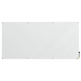 Ghent Harmony Glassboard w/ Standoffs, Non-magnetic, Radius Corners, 4'H x 10'W, Frosted_0