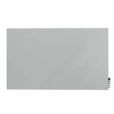 Ghent Harmony Glassboard w/ Standoffs, Magnetic, Radius Corners, 4'H x 8'W, Gray_0