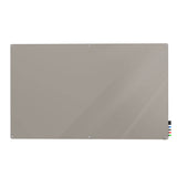 Ghent Harmony Glassboard w/ Standoffs, Non-magnetic, Radius Corners, 4'H x 5'W, Lilac Gray_0