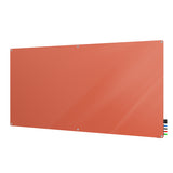 Ghent Harmony Glassboard w/ Standoffs, Magnetic, Radius Corners, 4'H x 6'W, Peach_0