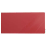 Ghent Harmony Glassboard w/ Standoffs, Non-magnetic, Radius Corners, 4'H x 10'W, Rose_0