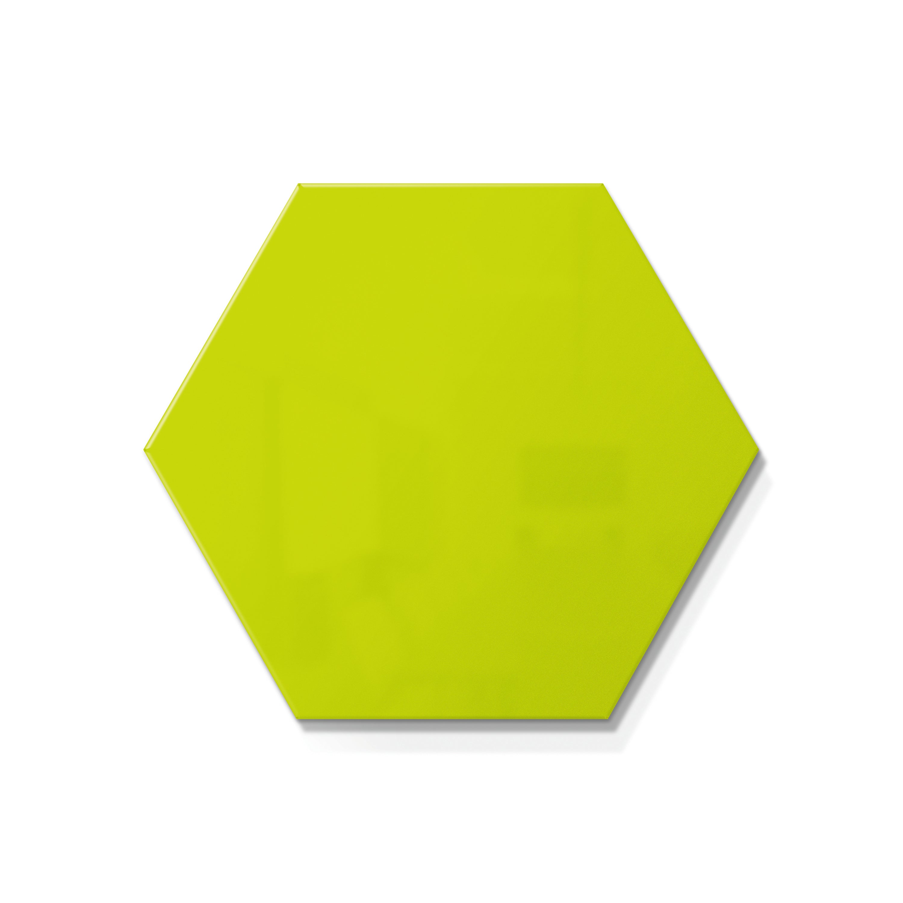 Ghent Hex LINK Powder-Coated Steel Whiteboard, Magnetic, Green, 18" x 21_0