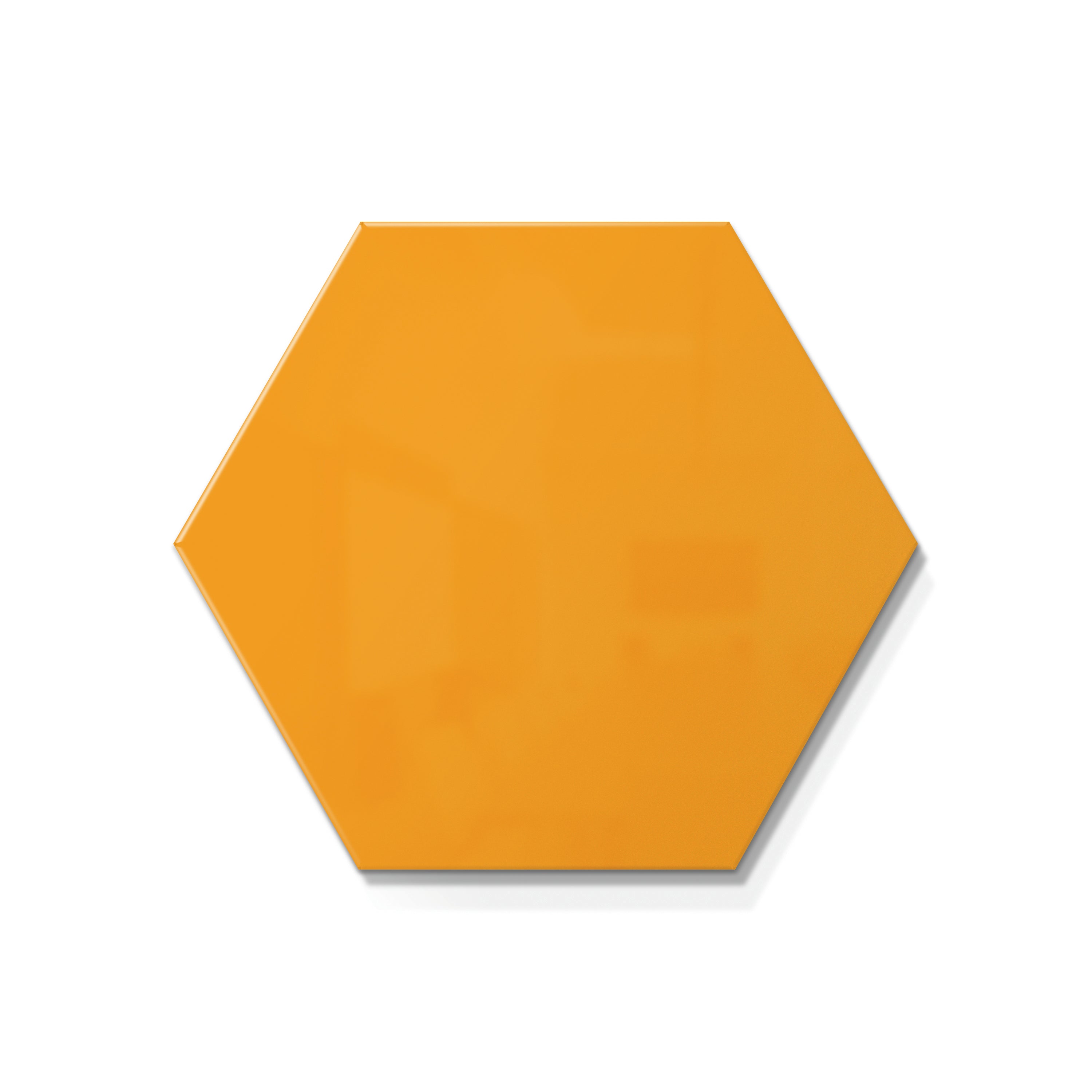 Ghent Hex LINK Powder-Coated Steel Whiteboard, Magnetic, Marigold, 18" x 21_0