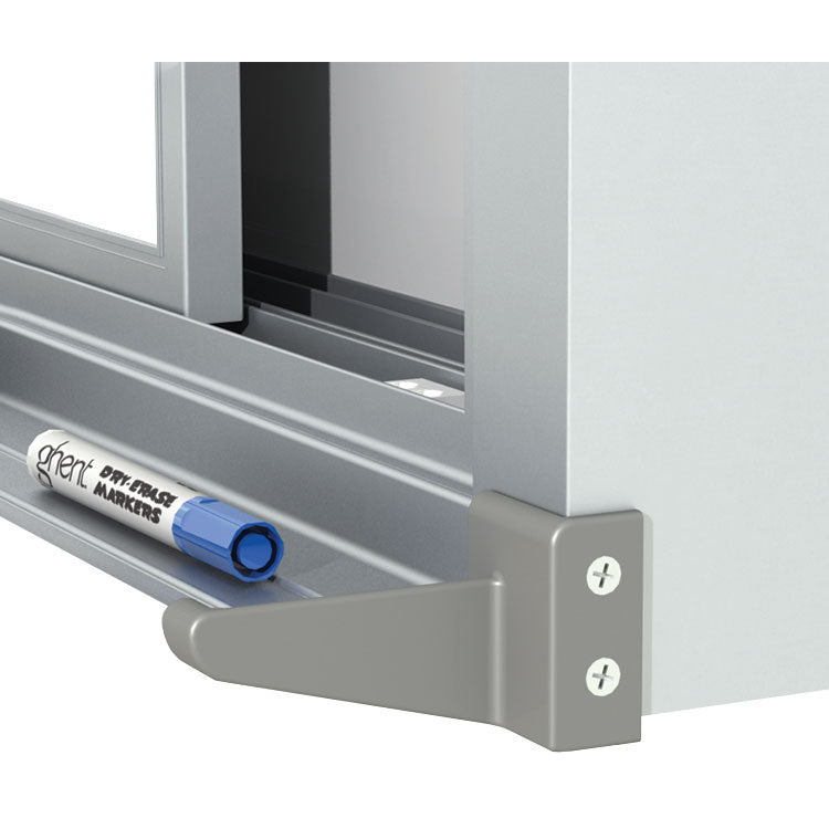 Ghent Horizontal Sliding Porcelain Whiteboard, Magnetic, 4&#39;H x 6&#39;W_0