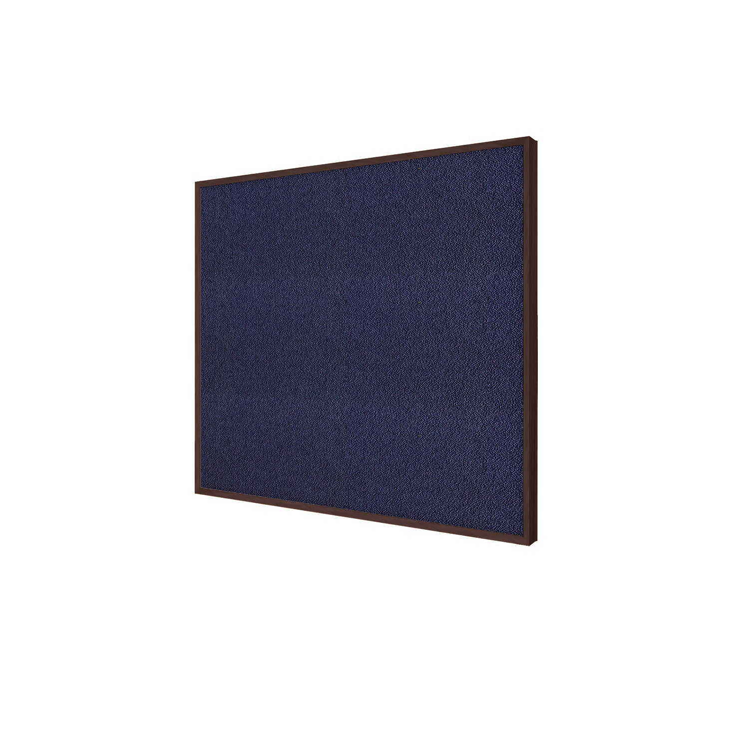 Ghent Fabric Bulletin Board w/ Modern Cherry Impression Frame, 3'H x 4'W, Blue_0