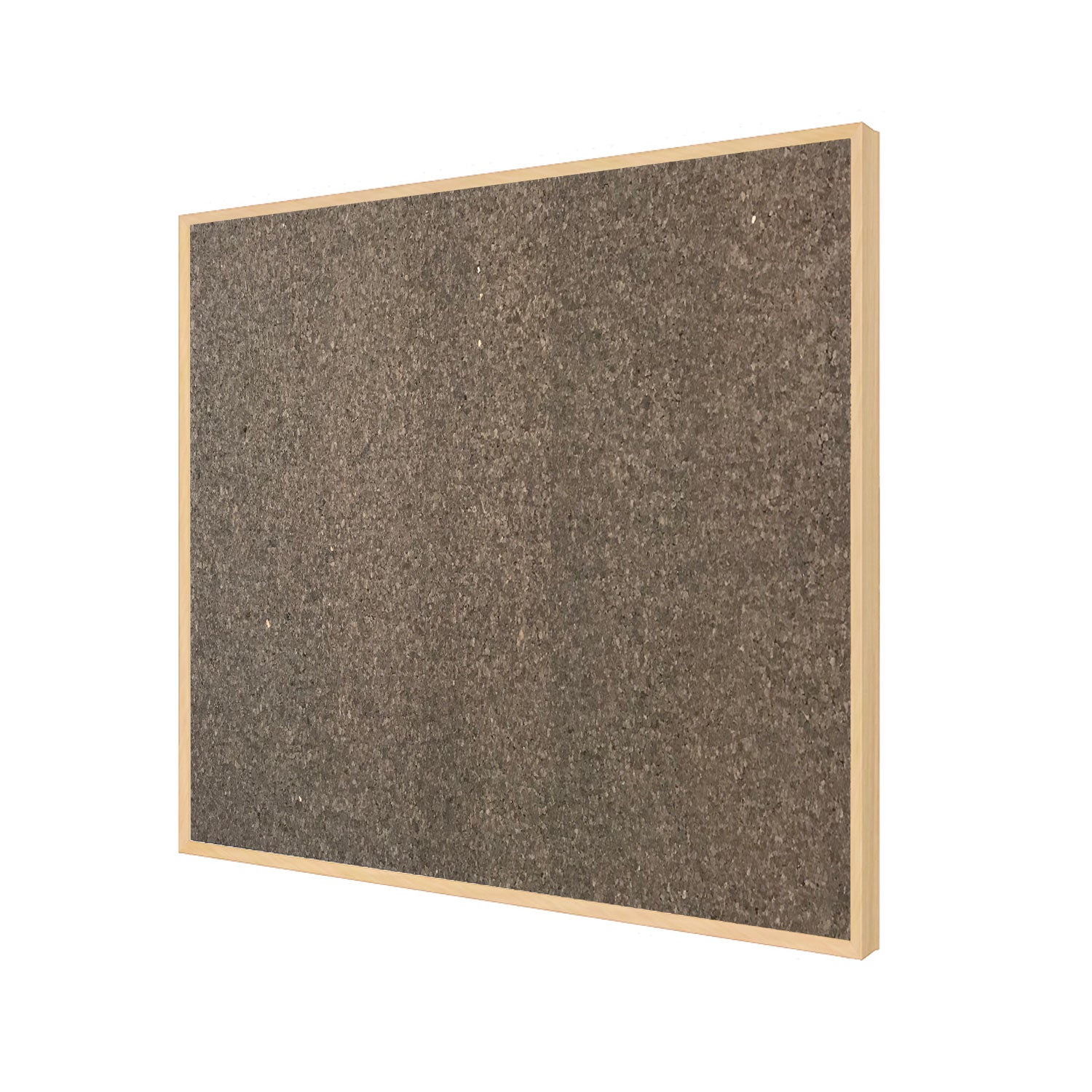 Ghent Chocolate Cork Bulletin Board w/ Modern Maple Impression Frame, 3'H x 4'W_0