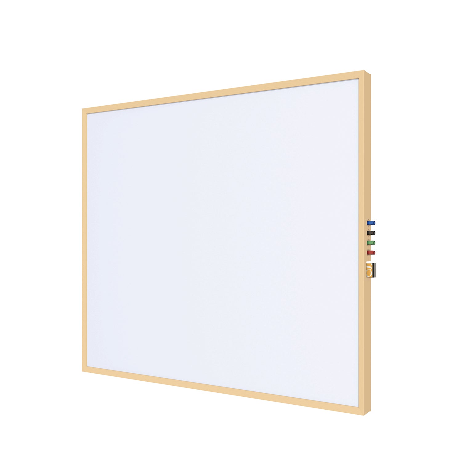 Ghent Porcelain Whiteboard, Magnetic w/ Modern Maple Impression Frame, 3'H x 4'W_0