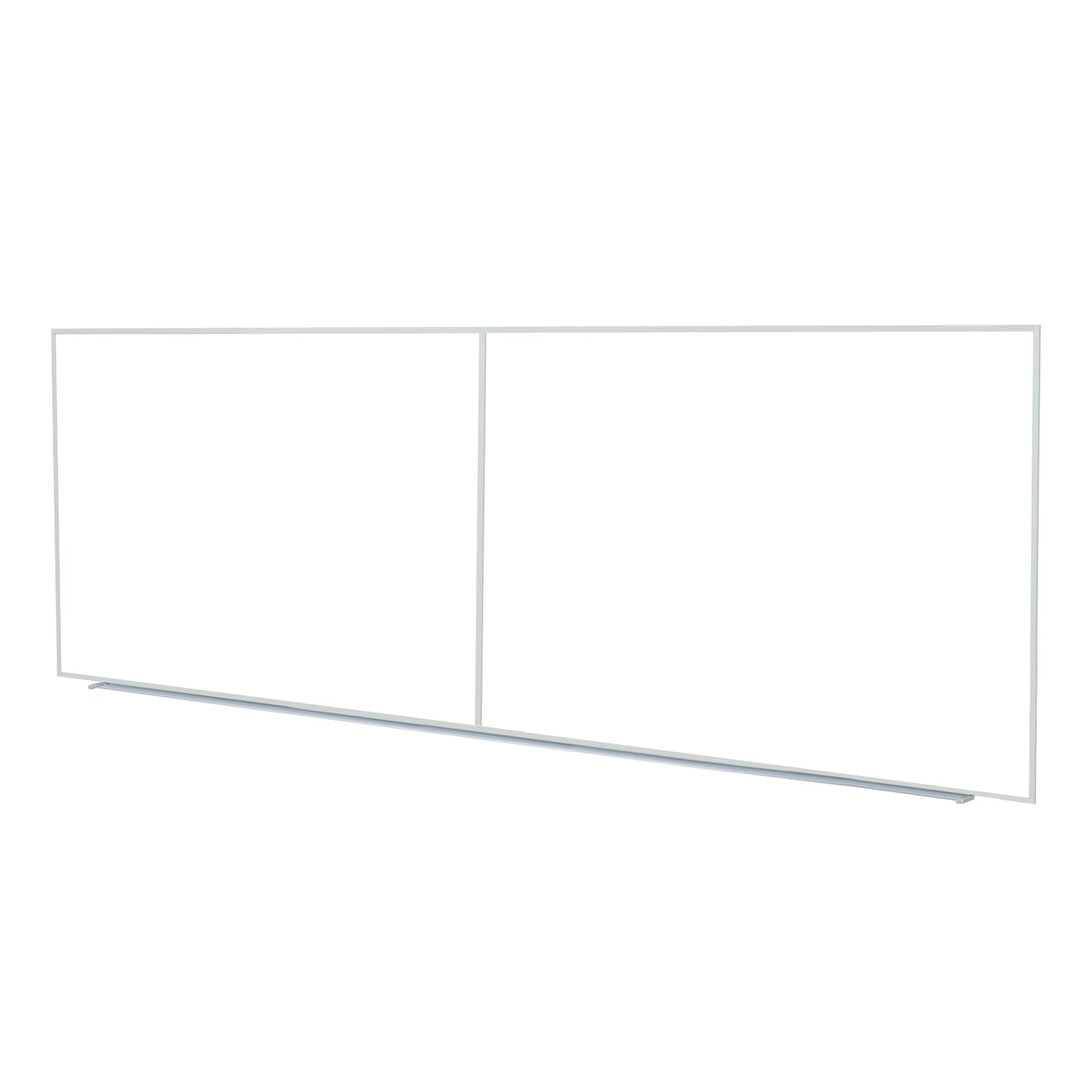 Ghent Whiteboard, Non-magnetic w/ Aluminum Frame, 4'H x 10'W, 2 pieces w/ joiner_1