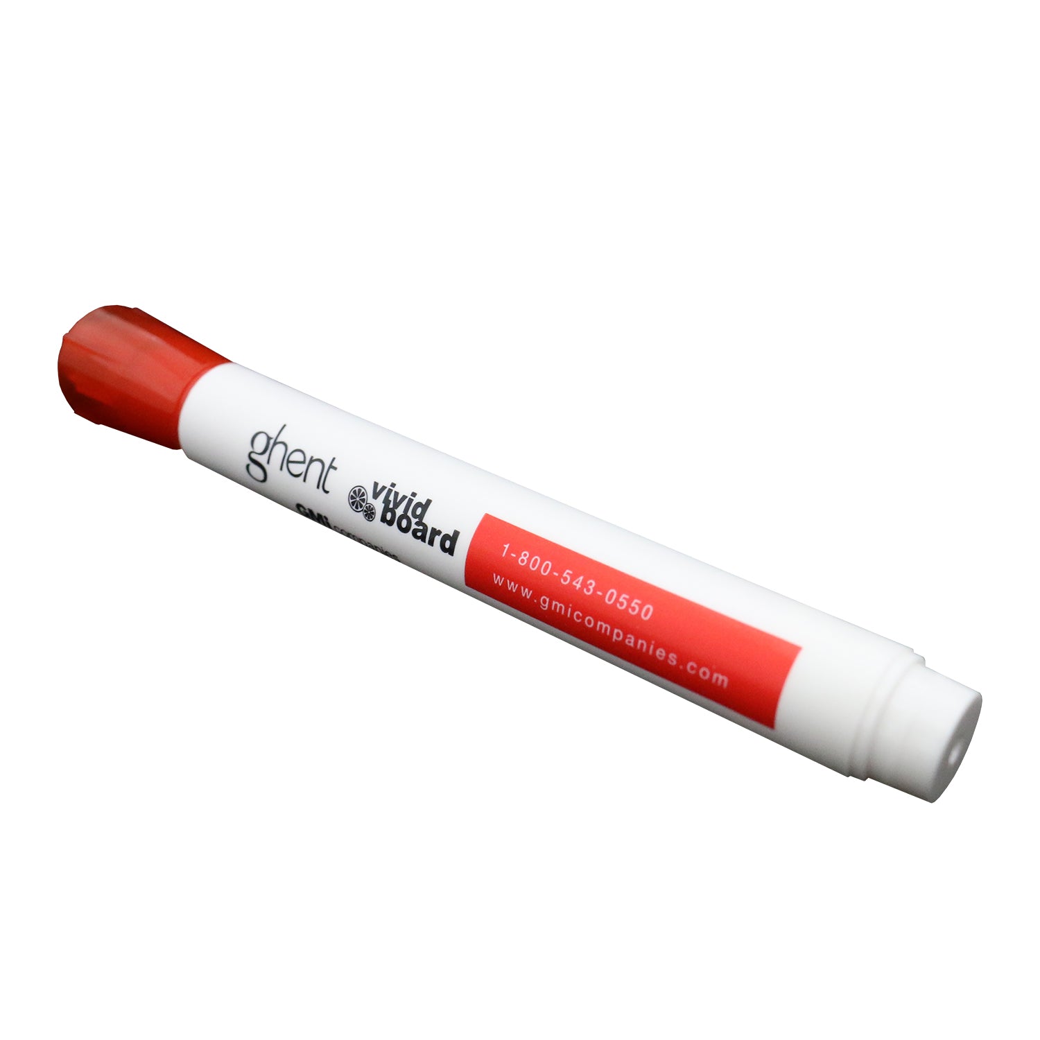 Ghent Whiteboard Markers, Red, 4-Count_0