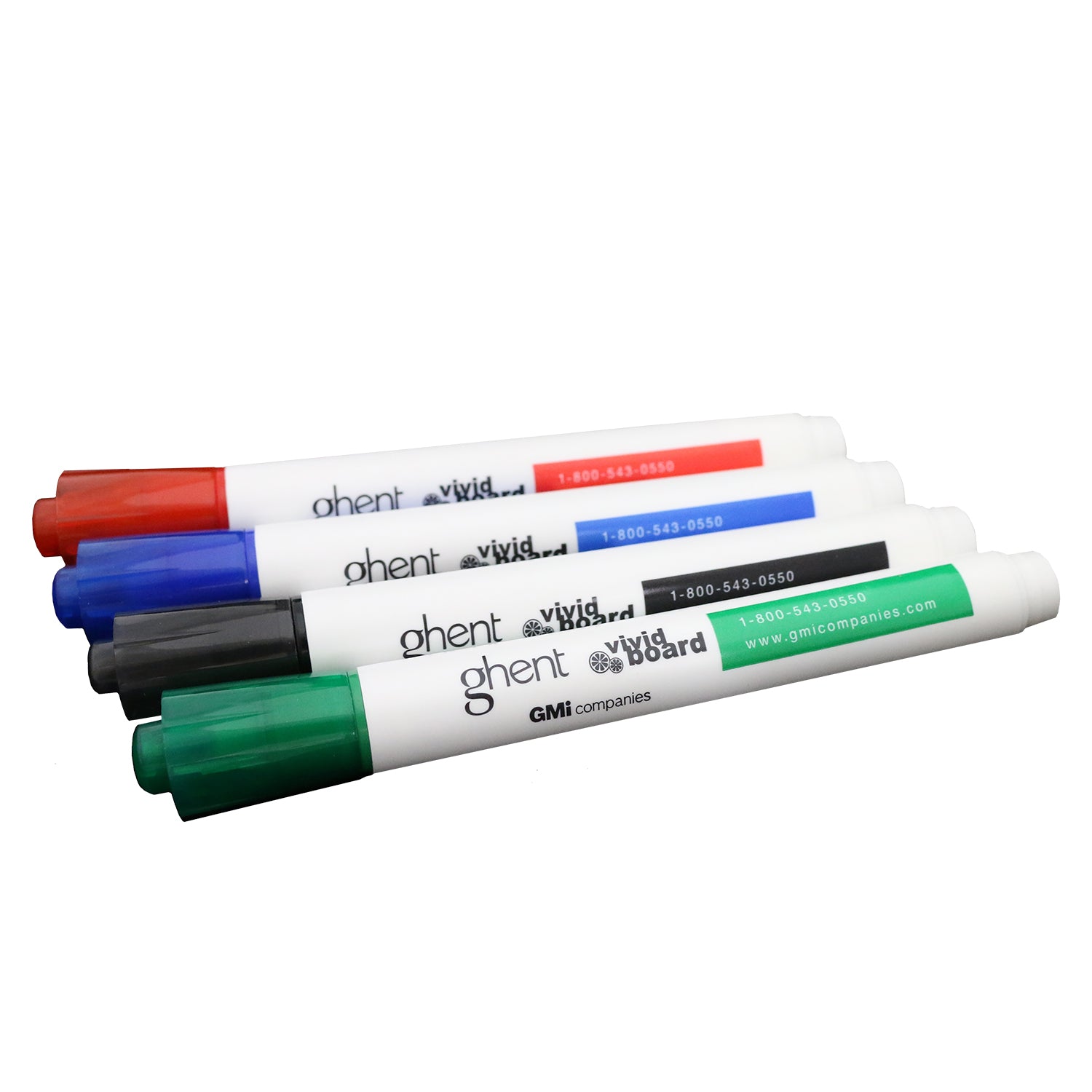 Ghent Whiteboard Markers, Assorted Colors, 4-Count_0