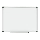 MasterVision Maya Magnetic Porcelain Dry-Erase Board, 48" x 72", Aluminum Frame