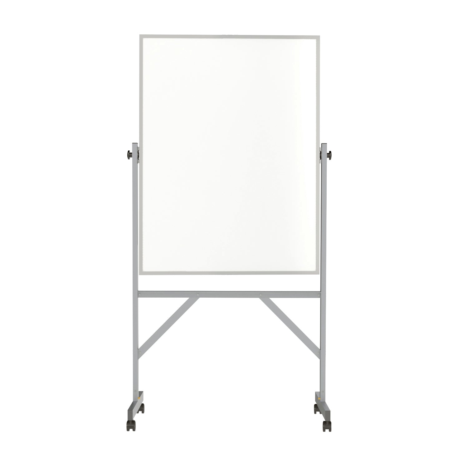 Ghent Reversible Porcelain Whiteboard, Magnetic w/ Aluminum Frame, 4'H x 3'W_1