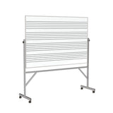 Ghent Reversible Music Staff Porcelain Whiteboard, Magnetic, 4'H x 6’'W, 1-Sided_0
