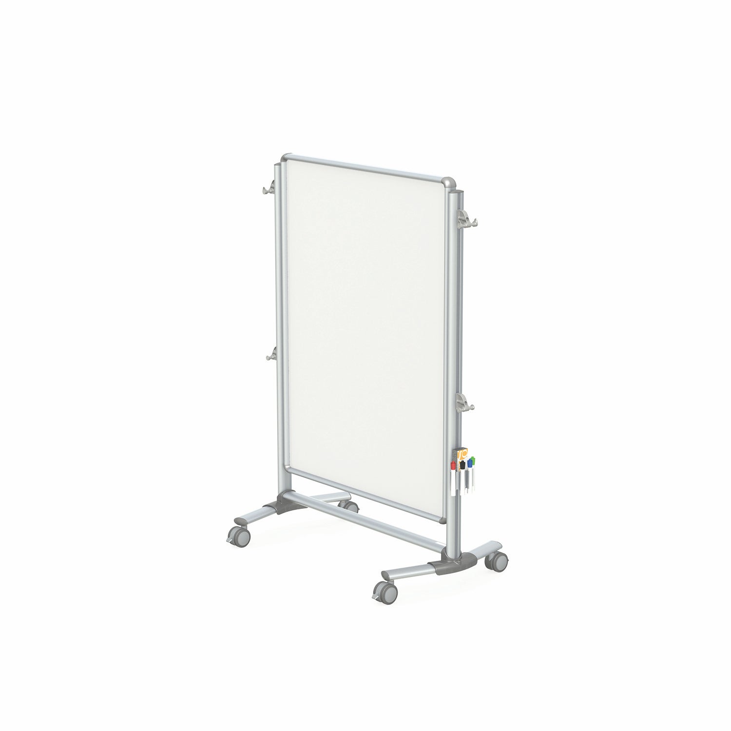 Ghent Nexus Jr. Partition, Mobile 2-Sided Porcelain Whiteboard, Magnetic, 46"H x 34"W_0