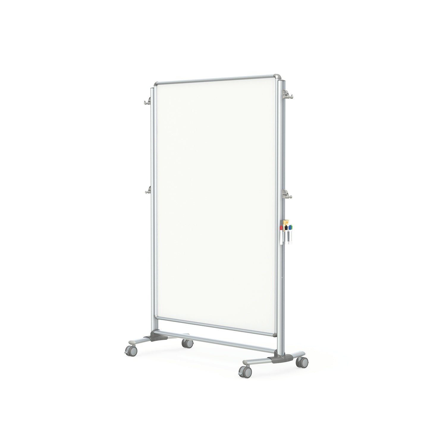 Ghent Nexus Partition, Mobile 2-Sided Porcelain Whiteboard, Magnetic, 65"H x 46"W_0