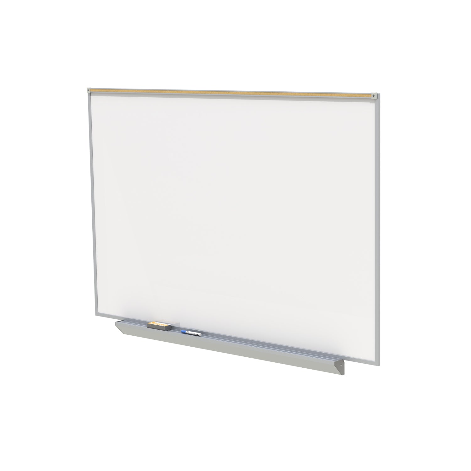 Ghent Proma Magnetic Porcelain Projection Whiteboard w/ Aluminum Frame, 3'H x 4'W_3