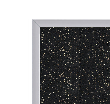 Ghent Recycled Bulletin Board w/ Aluminum Frame, 2'H x 3'W, Tan Speckled_2