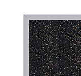 Ghent Recycled Bulletin Board w/ Aluminum Frame, 2'H x 3'W, Tan Speckled_2