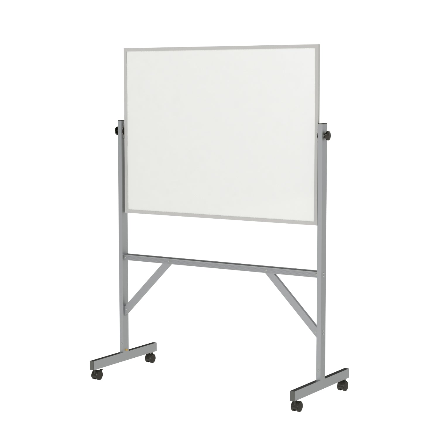 Ghent Reversible Porcelain Whiteboard, Magnetic w/ Aluminum Frame, 3'H x 4'W_0