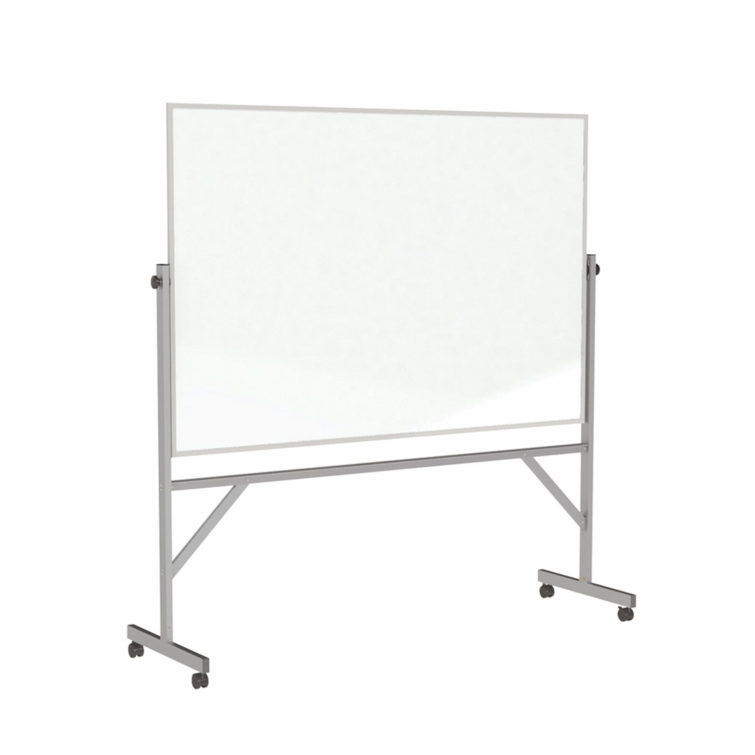 Ghent Reversible Porcelain Whiteboard, Magnetic w/ Aluminum Frame, 4'H x 6'W_0