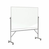 Ghent Reversible Porcelain Whiteboard, Magnetic w/ Aluminum Frame, 4'H x 6'W_0