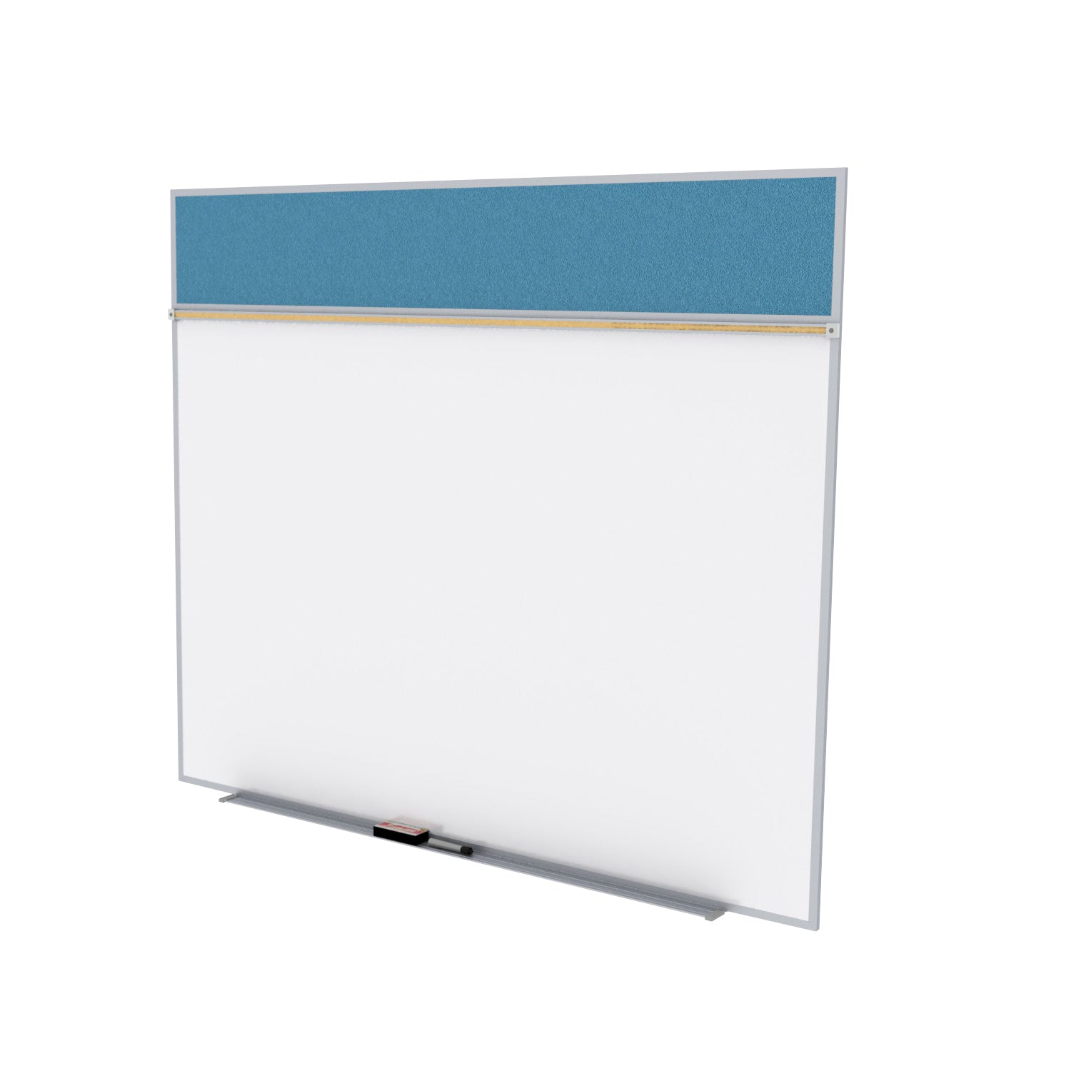 Ghent Porcelain Whiteboard / Vinyl Bulletin Combo Board, Magnetic, Style A, 5'H x 10'W, Ocean_1