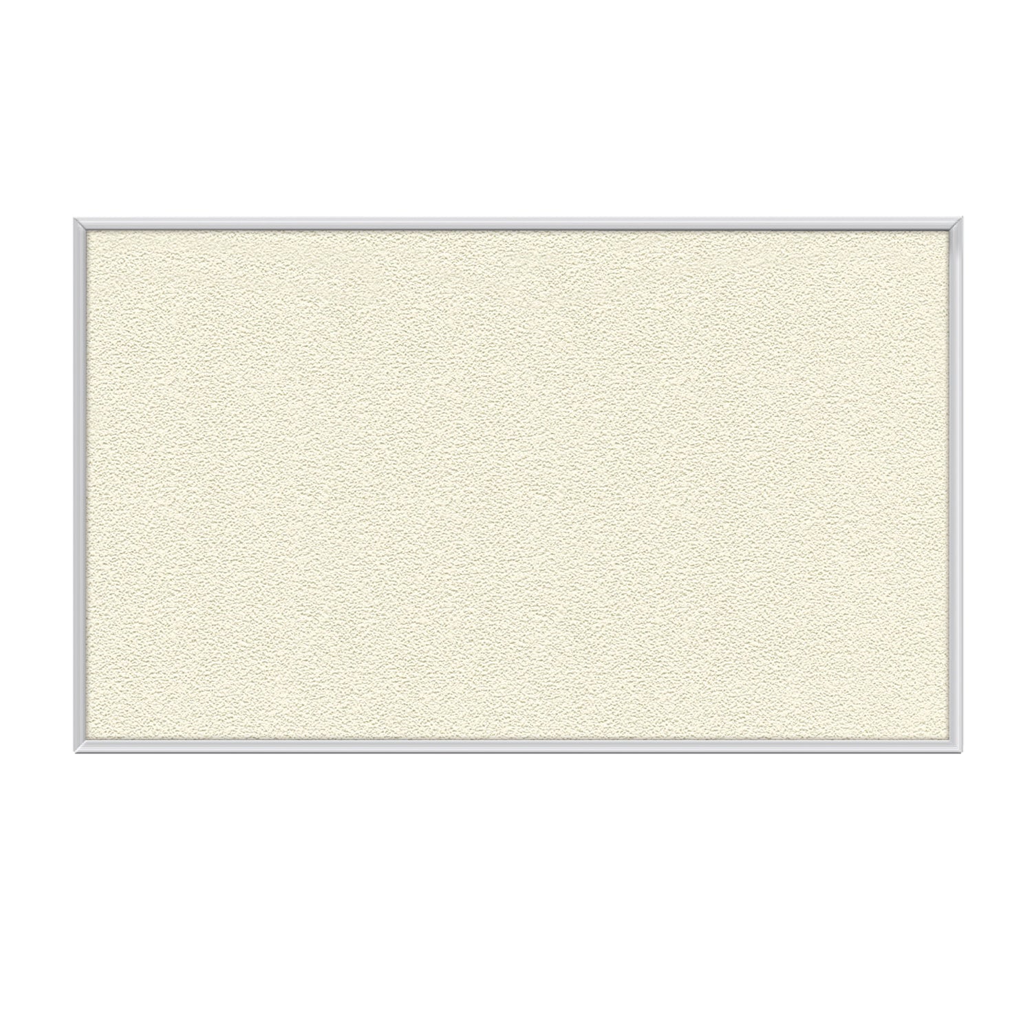 Ghent Vinyl Bulletin Board w/ Aluminum Frame, 2'H x 3'W, Ivory_1