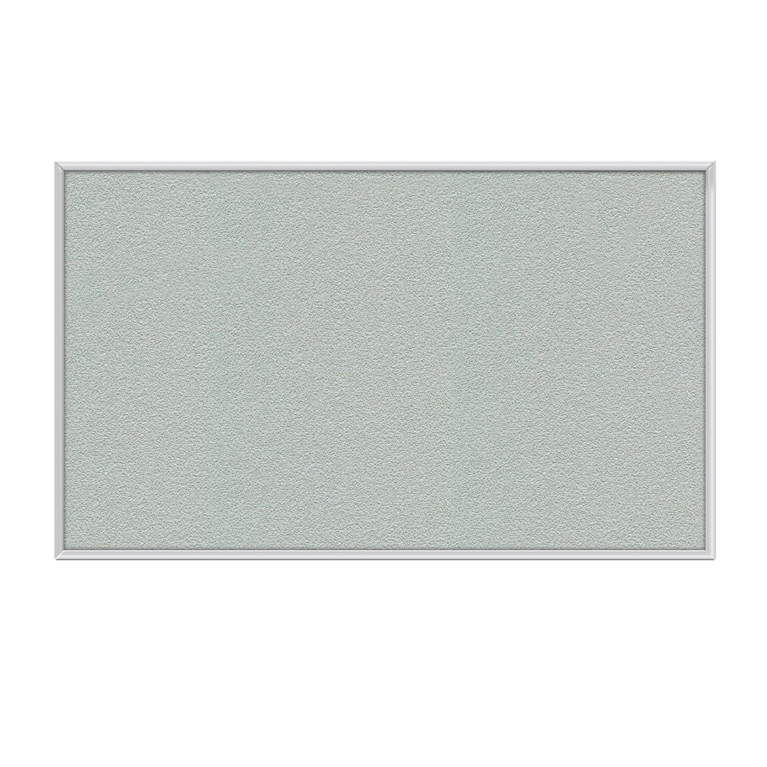 Ghent Vinyl Bulletin Board w/ Aluminum Frame, 2'H x 3'W, Silver_1