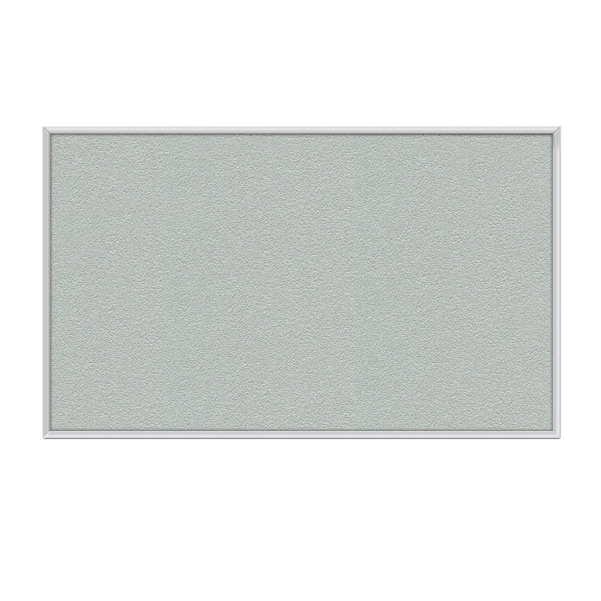 Ghent Vinyl Bulletin Board w/ Aluminum Frame, 3'H x 4'W, Silver_1
