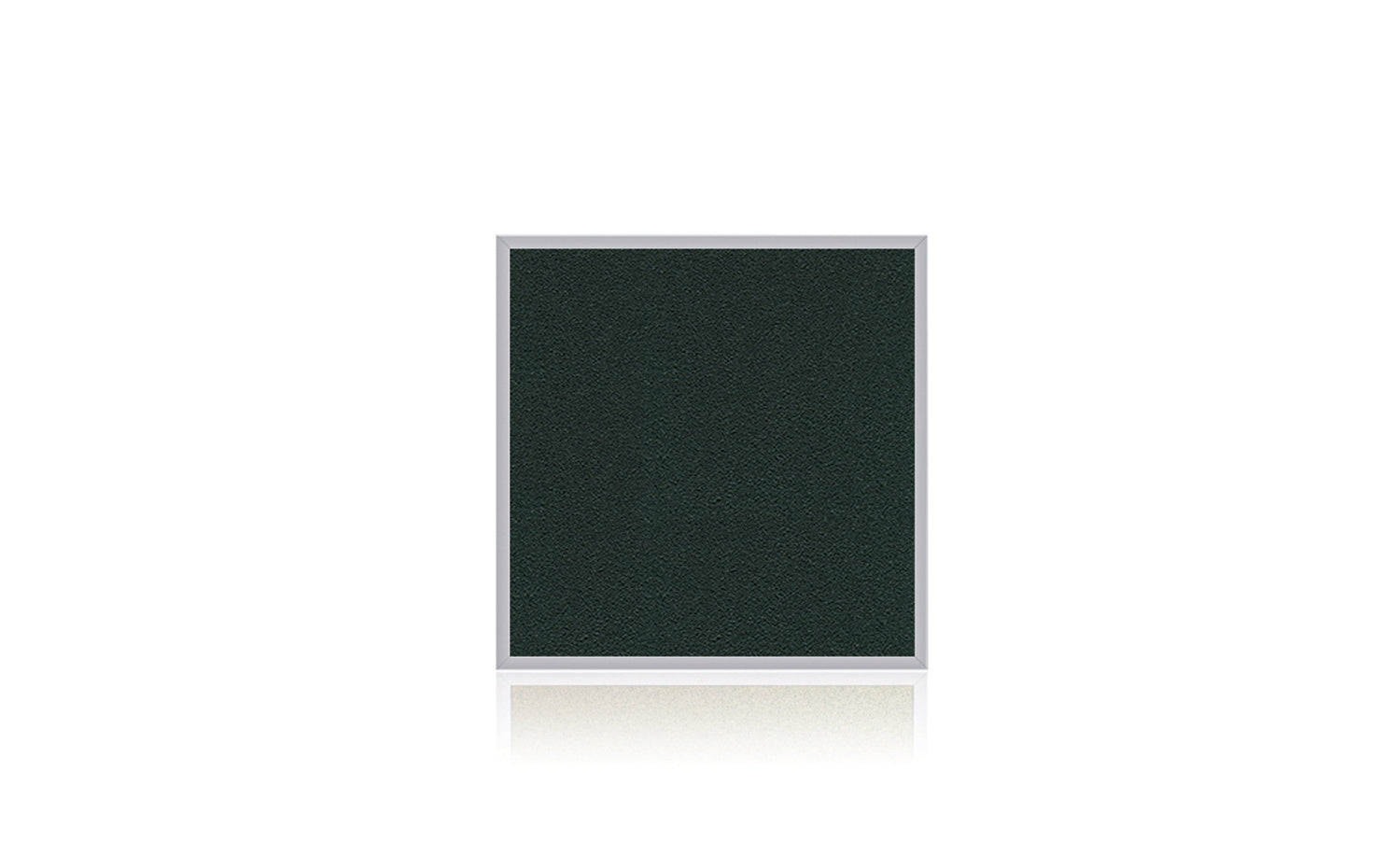 Ghent Vinyl Bulletin Board w/ Aluminum Frame, 4'H x 4'W, Ebony_1