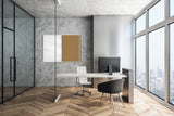 Ghent Aluminum Framed Markerboard and Cork Combo Board 3'H x 4'W